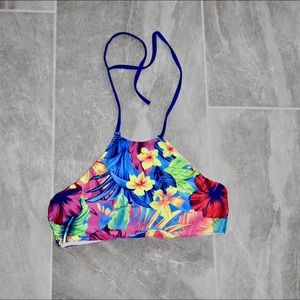 Hawaiian multicolor swimsuit top